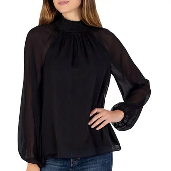 Joie Tops - JOIE Designer Women‎ Gorgeous Smocked Black Blouse $278